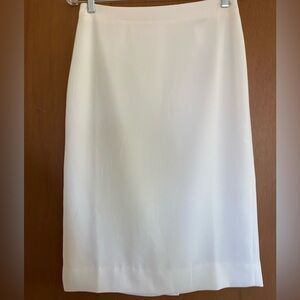 J. Crew 365 Pencil Skirt, Lined, White Size 6